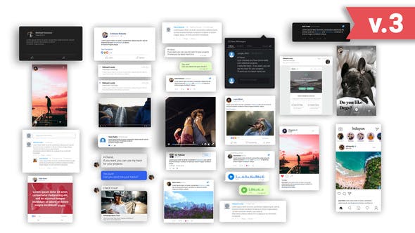 Animated Social Media Posts v3
