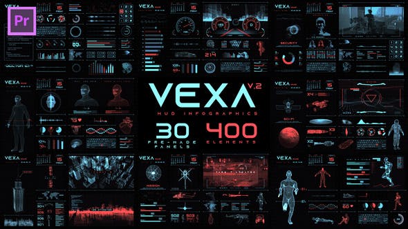 Vexa HUD Infographics Essential Graphics