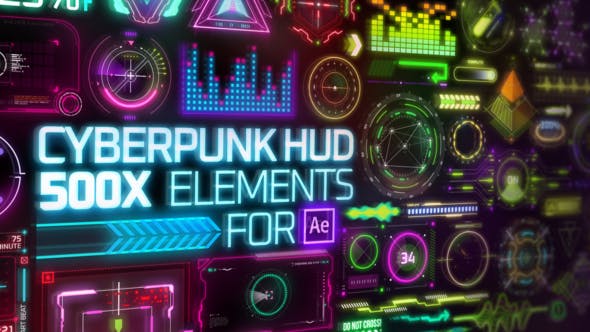 Cyberpunk HUD Elements