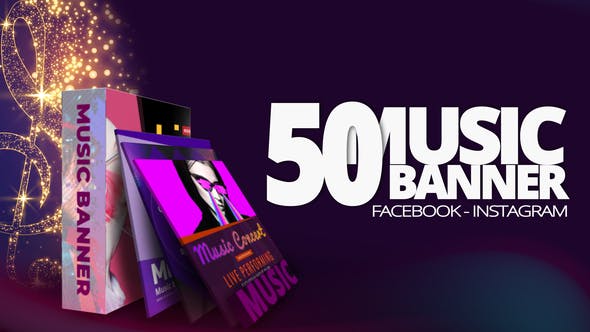 50 Music Banners