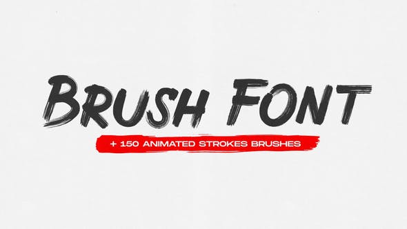 Brush Animated Font