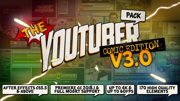 The YouTuber Pack – Comic Edition V3.0