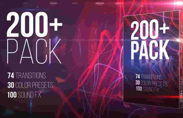 200+ Pack: Transitions; Color Presets; Sound FXs
