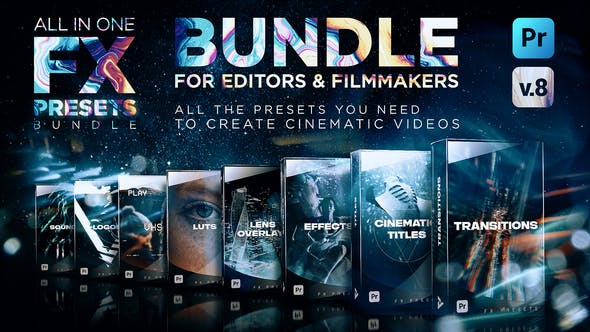 Montage Presets for Premiere Pro | Transitions, Titles, Effects, VHS, LUTs & More