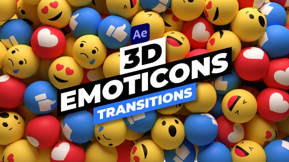 3D Emoticons Transitions