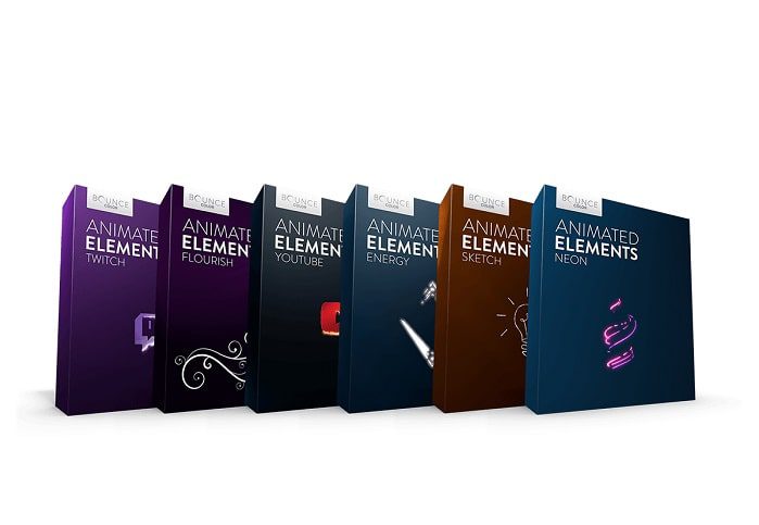 Bounce Color – Animated Elements Bundle 6K