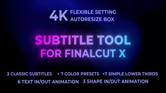 Subtitle Tool FCPX