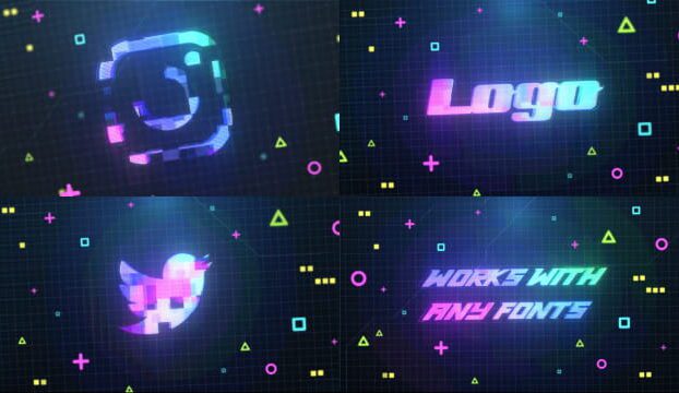 Cyberpunk Logo And Title FCPX