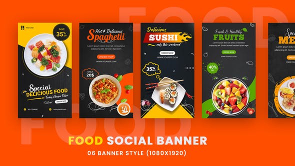 Food Promo Stories – Instagram Stories Pack