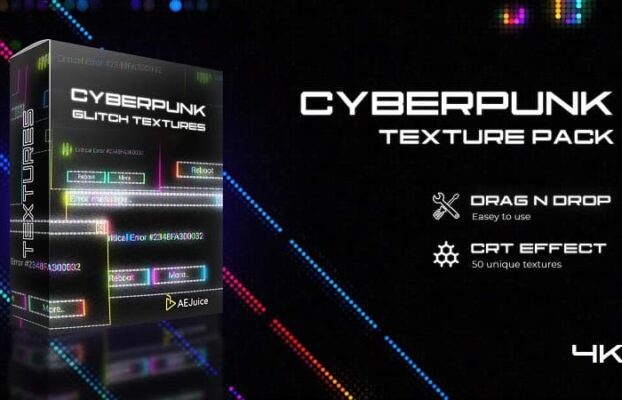 Aejuice – Cyberpunk Glitch Texture Pack