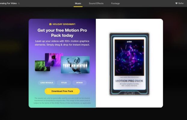 Artgrid & Artlist – Motion Graphics Bundles