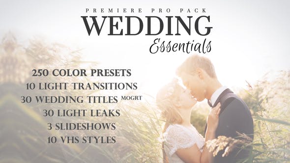 Wedding Essentials Pack for Premiere Pro