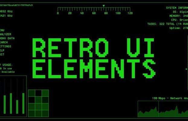 Megakrunch Retro UI Elements