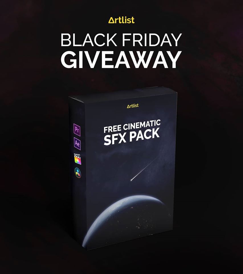 Artlist – Cinematic SFX Pack Black Friday Giveaway | 2018 – 2019