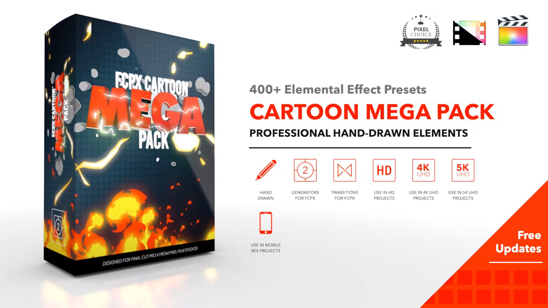 Pixel Film Studios – FCPX Cartoon Mega Pack