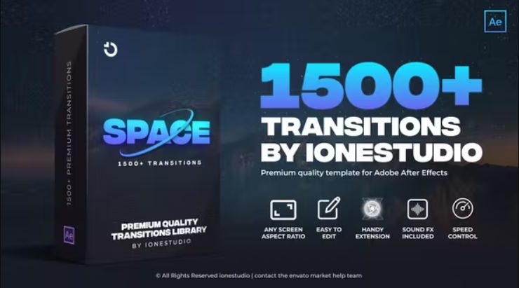 1500+ Transitions for After Effects