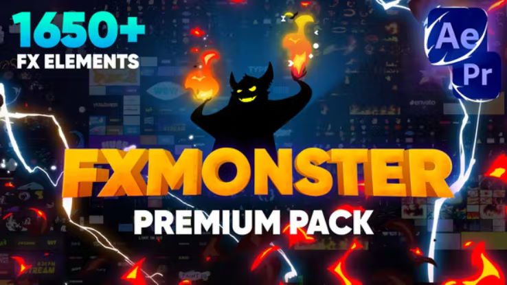 FX MONSTER – Premium Pack [1650+ 2D FX Elements]