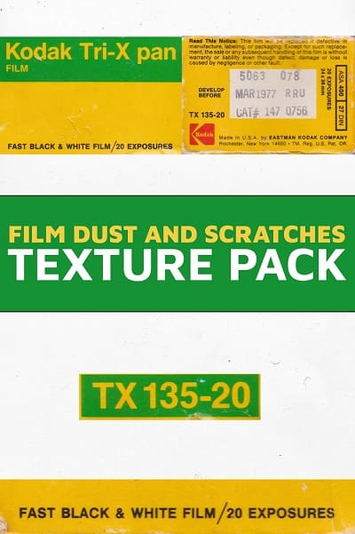 Master Filmmaker – Film Dust and Scratches Texture Pack – PRO