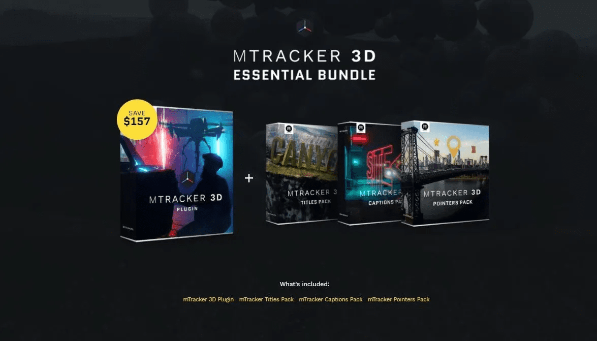 MotionVFX – mTracker 3D ESSENTIAL BUNDLE