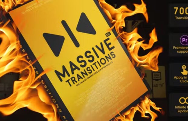 Massive Transitions Kit Big Pack of Transitions for After Effects