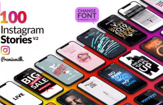 Instagram Stories Package Essential Graphics | Mogrt
