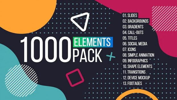 1000 Elements. Graphics Tool Pack.
