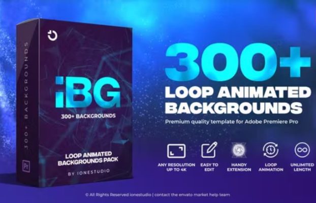 iBG | 300+ Loop Backgrounds for Premiere Pro