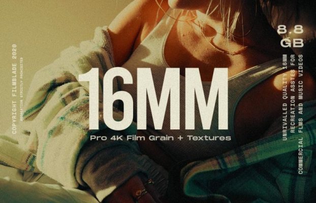 Film Blade – 16MM 4K Film Overlays + Textures