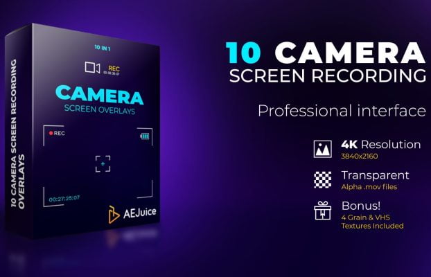 AEJuice – Camera Screen Recordings Overlays