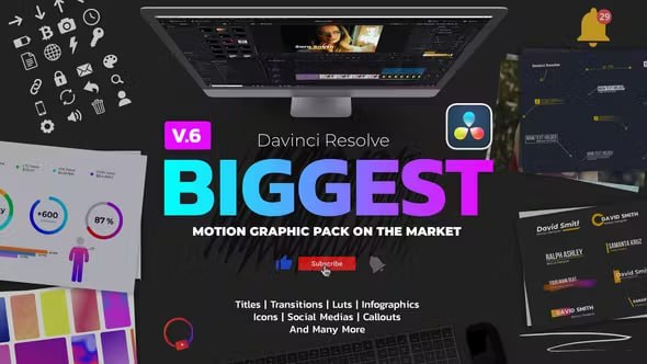 Davinci Resolve Motion Graphic Pack