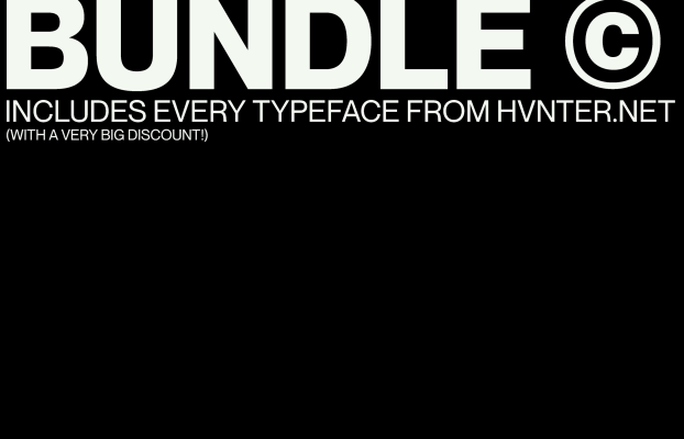 HVNTER – TYPEFACE BUNDLE
