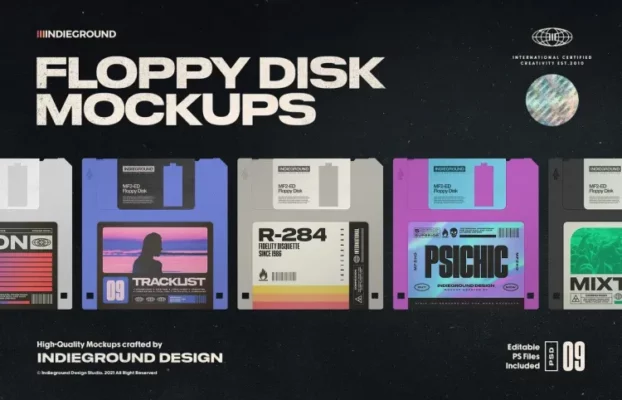 Creative Market – Floppy Disk Mockups