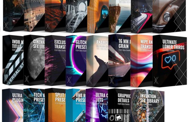 Four Editors – Platinum Bundle: Classic Assets Collection All in 1 – 7000+