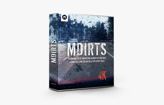 MotionVFX – MDirts: 4K 150 Organic Static Compositing Elements of Lens Dirts & Scratches