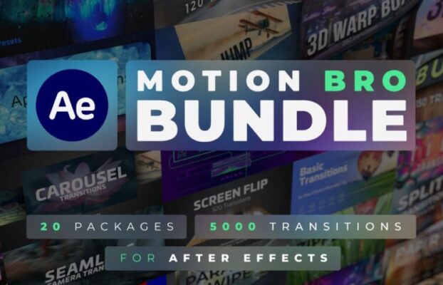 Motion Bro Bundle for After Effects – 5000 Transitions