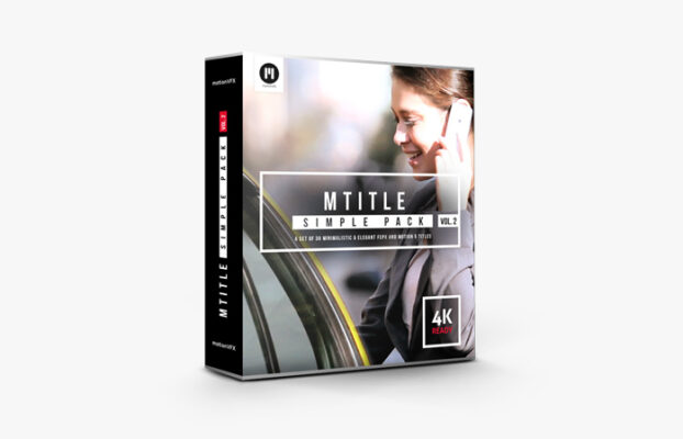 MotionVFX – mTitle Simple Pack Vol.2: 30 Minimalistic & Elegant Titles for Final Cut Pro