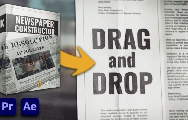 AEJuice – Newspaper Constructor for After Effects and Premiere Pro