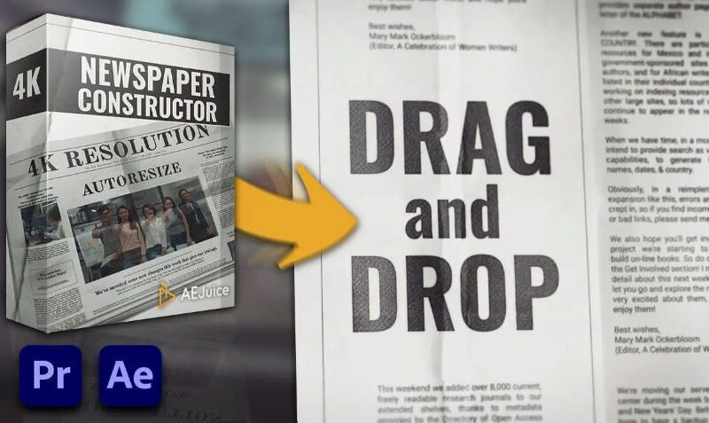 AEJuice – Newspaper Constructor for After Effects and Premiere Pro